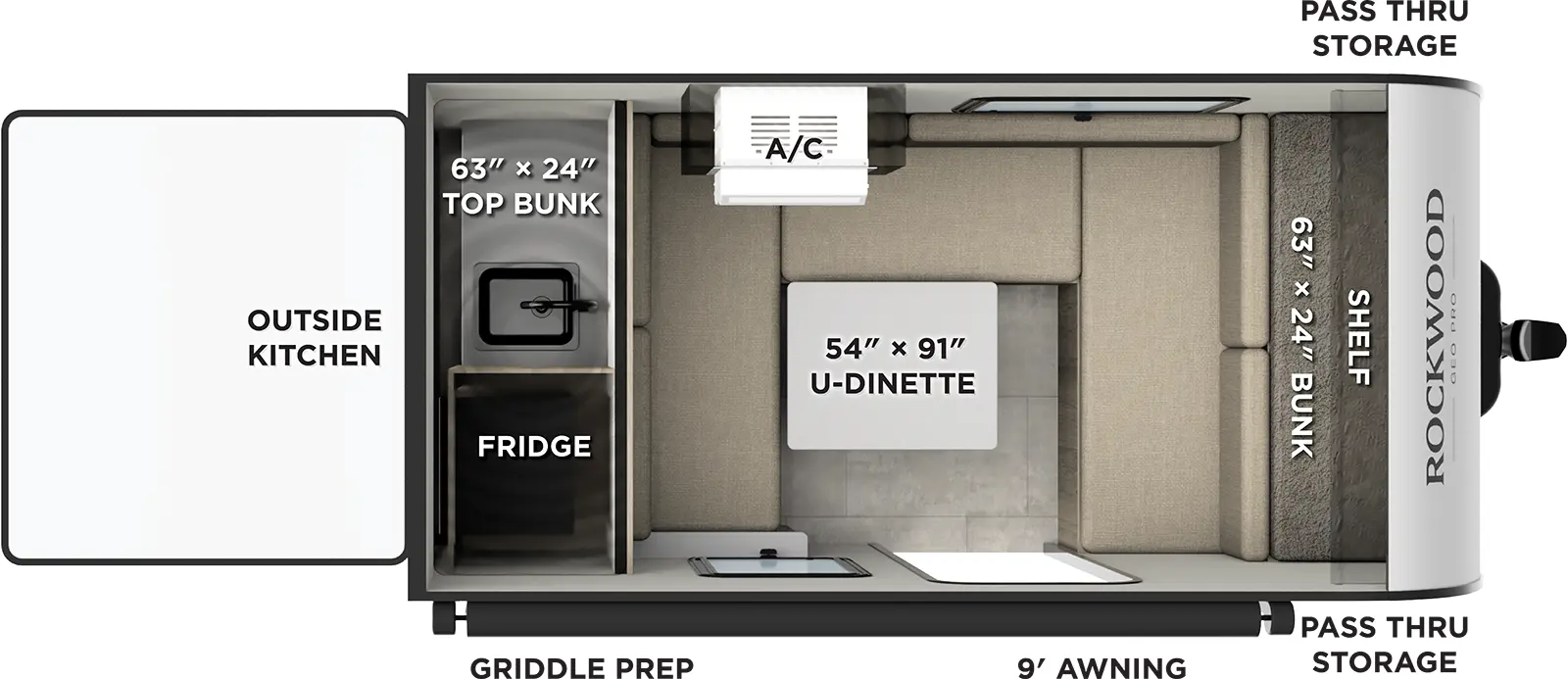 Rockwood Geo Pro G11LE Floorplan